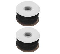 EXAOMBLE 2 Rolls Iron on Fusible Interfacing Roll Nonwoven Fabric Strips Black Prevents Garments Losing Shape Strengthens Seams Edges for Altered Clothing and Quilts