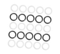EXAOMBLE 20 Pairs Guitar Tuner Washer Spacer for Acoustic and Electric Guitars Metal and Plastic Small Gasket Φ4.2 Keeps in Tune and Improves Sound Quality