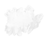 EXAOMBLE 200pcs Disposable White Pe Mesh Sink Strainer Filter Bags with Elastic Edge, Drain Filter Nets to Keep Sink Sanitary and Prevent Clogging in Kitchen or Bathroom