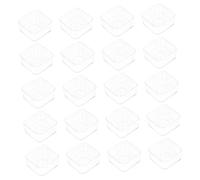 EXAOMBLE 20pcs DIY Candle Making Plastic Container Durable Wax Melt Box for Home Decor Flameless Candle Shells for Romantic Parties and Events