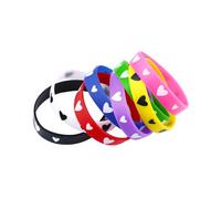 EXAOMBLE 20pcs Fashion Candy Colour Silicone Bracelet Set for Sports