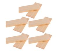 EXAOMBLE 20pcs Rectangle Wood Boards Rectangle Unfinished Wood Pieces Pine for Crafters and Artists Art Creation and Burning