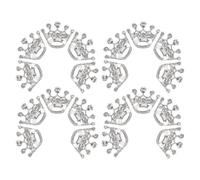EXAOMBLE 20pcs Rhinestone Crown Brooch Pins for Women, Lightweight Zinc Alloy with Three Dimensional Effect, Suitable for Suits and Sashes, for Parties and Everyday Outfits