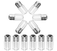EXAOMBLE 20pcs Travel Pill Bottle Mini Container Pill Sub Bottles Plastic Material Secure Lid Visibility 1.26x0.51x0.51in Compact Design for Daily Use and Travel Small Items Candies Storage