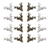 EXAOMBLE 20pcs Vintage Alloy Deer Shape Pendants for Jewelry Making Antique Tone Charms for DIY Bracelets Necklaces Craft Accessories Unique Creative Adornments for Handmade