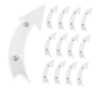 EXAOMBLE 20pcs White Bike Wheel Reflectors Reflective Safety Signs with Screw Mount for Mountain and Touring Bikes Enhance Night Visibility