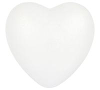 EXAOMBLE 28cm White Foam Heart-shaped Cake Dummy for DIY Fake Cake and Practicing Models Reusable and Practical for Anniversaries and Holiday Parties Decoration