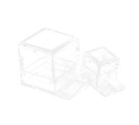 EXAOMBLE 2PCS Acrylic Ant Water Feeders Transparent Ant Drinking Containers Water Storage Bowls for Farms Easy to Clean Accessory