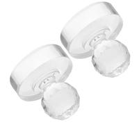 EXAOMBLE 2pcs Acrylic Grinding Pestles for Artists Manual Pigment Grinding Tools Portable and Sturdy for Watercolor Painting and Home Use