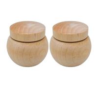 EXAOMBLE 2pcs Bird Bowls Multi-function Sturdy Wood Bird Feeders with Reasonable Capacity for Daily Use Can Be Placed in The Cage Suitable for Parrots