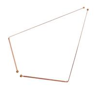 EXAOMBLE 2pcs Brass Dowsing Sticks Dual Head Structure Reliable Multifunctional Divining Rods for Tracking Ghosts and Outdoor Adventure