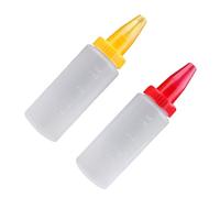 EXAOMBLE 2pcs Cake Piping Bottles Cream Syringe Set Straight Tube Cake Decorating Tools for Baking Household Icing Dispensers Suitable for DIY Accessories Random Color Random Color