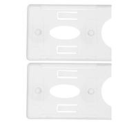 EXAOMBLE 2pcs Car Toll Pass Holder Suction Cup Mount for Windshield, Vehicle Permit Card Holder for Parking, Fuel, and Work Permit Cards