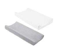 EXAOMBLE 2pcs Changing Pad Cover and Babies, Reusable Non-Skid Polyester Protective Cover, Assorted Colour, Easy to Clean and Wash, for Nursery Changing Table
