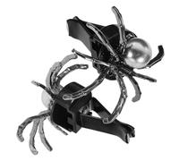 EXAOMBLE 2pcs Creative Spider Car Vent Clips Rhinestone Gothic Decorative Air Freshener for Car Interior Unique Black Clips for Halloween Accessories and Charm