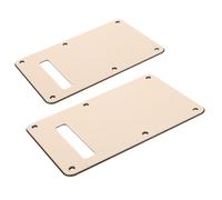 EXAOMBLE 2pcs Electric Guitar Backplate Tremolo Cover with Screws Rounded Edge Design for Scratch Protection and Spring Cavity Guard Musical Instrument Repair Accessory