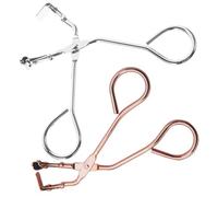 EXAOMBLE 2pcs Eyelash Curlers Eye Curler Metal and Silicone Eyelashes Curling Tool Easy to Use Wear and Break Resistant Makeup Accessory for Women