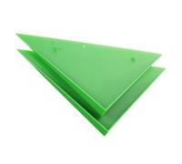 EXAOMBLE 2pcs Foosball Table Corner Edge Protector Triangle, Abs Green Corner Ramps, Easy Installation, for Foosball Table Edges