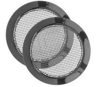 EXAOMBLE 2Pcs Guitar Sound Hole Covers Metal Grille Mesh Black Delicate Unique Decoration Easy to Install Easy to Store for Playing The Dobro Resonator Guitar