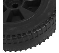 EXAOMBLE 2pcs Heavy Duty Caster Wheels for Gas Grill Replacement, Black Hdpe Cart Wheels with Easy Installation, Sturdy Reusable Design for Small Cart and Outdoor Barbecue Equipment