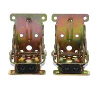 EXAOMBLE 2pcs Heavy Duty Folding Hinge for Furniture, Foldable Self Locking Iron Hinges 90 Degree, for Table Legs and Table Extensions in Industrial Environments