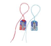 EXAOMBLE 2pcs Japanese Omamori Amulet Embroidered Koi Charm for Wealth Health Hanging Pendant for Car Home Office Decor Elegant Portable Blessing Bag