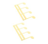 EXAOMBLE 2pcs Metal Sheet Music Folder Gold Guitar Piano Violin Stand Holder Book Page Clamp for Outdoor Playing Music Note