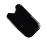 EXAOMBLE 2pcs Natural Black Buffalo Horn Scraping Plate for Traditional Chinese Gua Massage Therapy Body and Face Acupuncture Tool Skin Care Board for Nourishing and Hydrating Skin