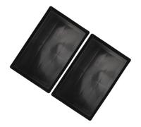 EXAOMBLE 2Pcs Pet Cage Tray Black 43X32X2.5Cm Thickened Plastic Base for Dog and Rabbit Cages, Anti-Spill Small Pet Crate Bottom Replacement Tray for Animal Poop Collection