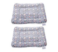EXAOMBLE 2pcs Pet Heat Pads for Dogs and Pets, Thickened Flannel and Berber Fleece Mat with Comfortable Touch and Warm-keeping, for Room and Sofa Use