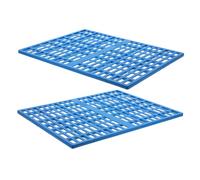 EXAOMBLE 2pcs Rabbit Boredom Breaker Pet Cage Floor Pad Guinea Pig Cooling Mat Snap Joint Design
