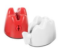 EXAOMBLE 2pcs Reusable Toothpaste Squeezer Dispenser for Adults Manual Toothpaste Squeezing Tool White Red Convenient and Efficient for Home Use