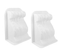 EXAOMBLE 2pcs Roman Corbel Concrete Mold, Corbel Concrete Mold Xps White, Delicate Surface Embossing, Weather Resistant, for Gardens and Garden Entrances