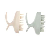 EXAOMBLE 2pcs Scalp Brush Gentle Hair Shampoo Brush for Deep Cleansing and Scalp Circulation Massage Comb for Shower and Hair Care Random Colors