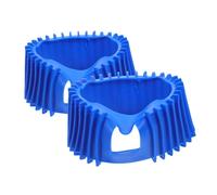 EXAOMBLE 2pcs Silicone Propane Tank Gauge Covers Pressure Regulator Protector Shockproof Fit for Acetylene Oxygen Gas Meters Lightweight Blue