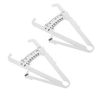 EXAOMBLE 2pcs Skinfold Caliper for Measurement Handheld Caliper for Accurate Fat Testing Durable Body Analyzer for Men Women and Compact and Portable Measurement Tool