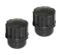 EXAOMBLE 2pcs Small Black Soprano Saxophone Plug Stopper Plastic Sax Accessory Replacement for Soprano Sax Protection and Music Performance