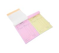 EXAOMBLE 2pcs Small Business Invoice Book with Triple Copies for Accurate Order Management and Financial Records Page Receipt Pad for Restaurants Boutiques and Handcraft Shops