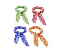 EXAOMBLE 2pcs Summer Cool Scarf for Pets Cooling Scarf Headband Random Color Pattern for Sports Travel Hot Weather Random Color