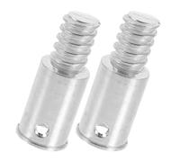 EXAOMBLE 2pcs Threaded Pole Adapter for Broom Handles with Precision American Thread Design, Iron Material, Suitable for Metal Poles and Brushes, for Household Cleaning Tasks