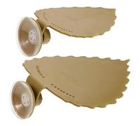 EXAOMBLE 2pcs Turtle Basking Platform for Aquarium Floating Decor Cups Easy to Clean Turtle Tank Ornament Natural Habitat Accessory for Reptiles and Aquatic Pets