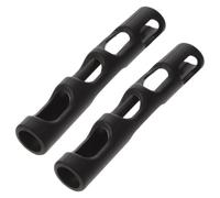 EXAOMBLE 2pcs Violin Bow Grip Correcting Device for 1/8-1/10 Violins, Rubber Grip Enhancer with Sl lack Design, Posture Correction Tool for Beginners and Ages