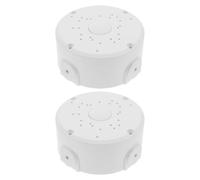 EXAOMBLE 2pcs Waterproof Camera Junction Box Dome Camera Junction Box Plastic White for Outdoor Environments and Communities