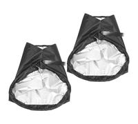 EXAOMBLE 2pcs Waterproof Car Charging Port Rain Covers with Magnetic Attachment, Foldable Waterproof Fabric Protector for Electric Vehicle Charging Gun, for Open Parking Lots and Rainy