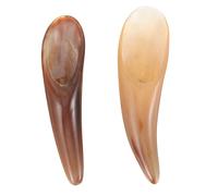 EXAOMBLE 2Pcs Wear Resistant Ox Horn Massage Scrapers Daily Use Scraping Tools for Smoother Skin Premium Quality Gua for Body Facial Massage Natural Material for Loved Ones