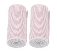 EXAOMBLE 2pcs with Double Magical Strips, Self-Adhesive Rubber String Sports Wraps, Sturdy Beige Elasticated Tape for Knee and Injury Care