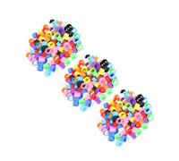 EXAOMBLE 300pcs Plastic Pigeon Identification Foot Rings 8mm Sturdy Poultry Bird Leg Rings Clip for Efficient Event Management and Bird Racing Competitions Random Color