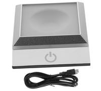 EXAOMBLE 3d Crystal Sphere Jewelry Display Base Pyramid-shaped Light Adorn Night Lamp Bedroom Decoration Without Crystal Light and Batteries