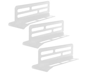 EXAOMBLE 3pcs Adjustable Refrigerator Divider Plastic Organizer for Fridge Side Door, Space Partition and Freezer Separator for Daily Use and Food Storage