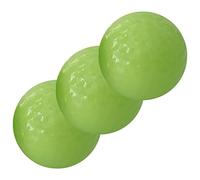 EXAOMBLE 3Pcs Luminous Golf Balls for Night Play Soft Fluorescent Training Balls Glow the Dark for Practice Fun Durable Skin
